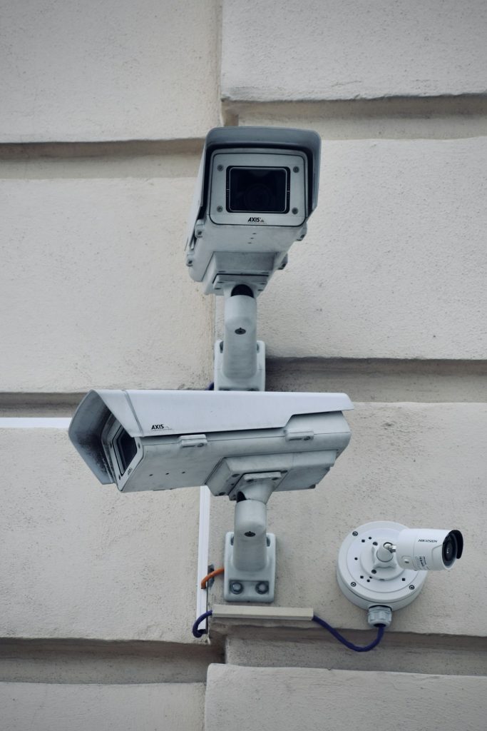 Camera on wall